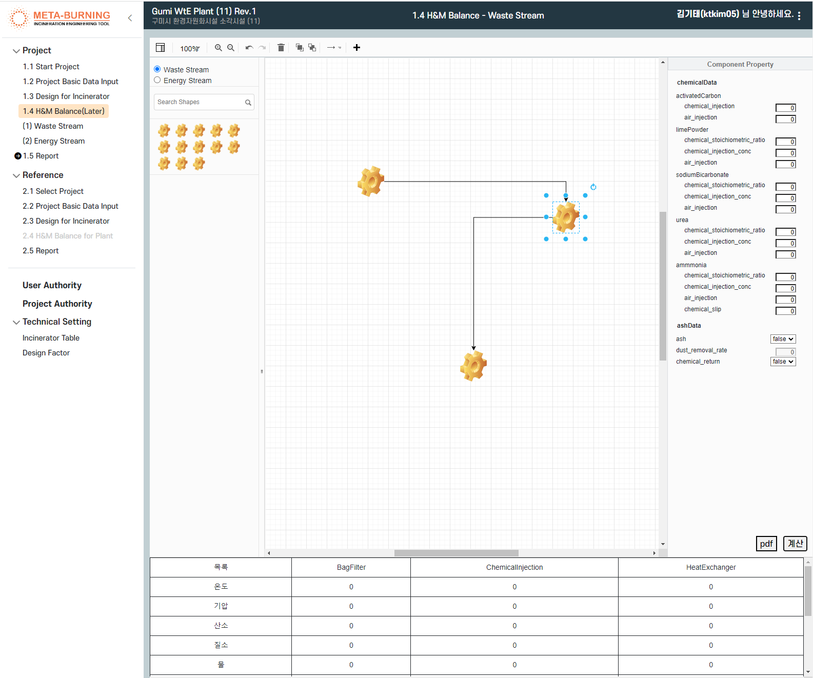 소각시설 Engineering Tool